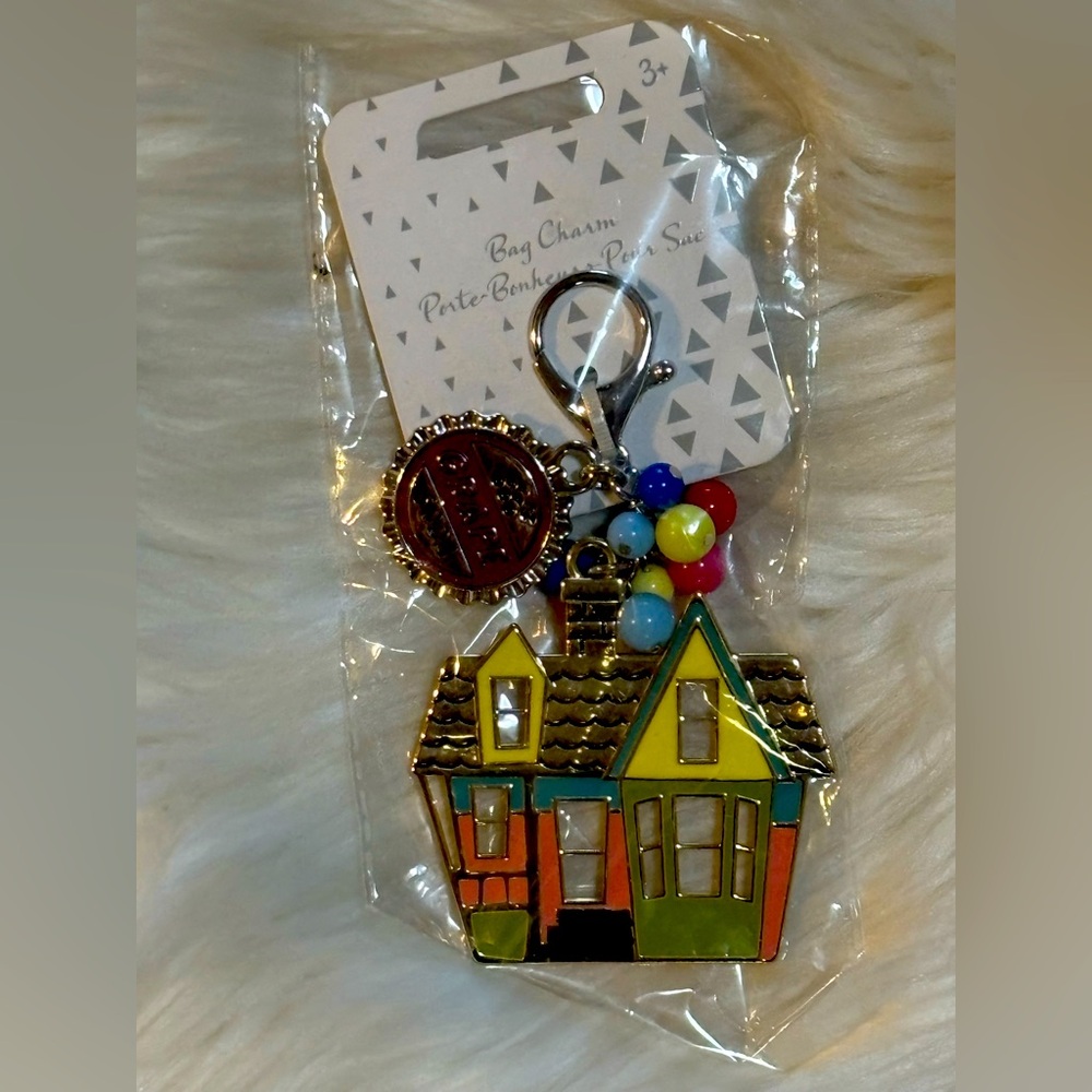 Up House Flair Bag Charm Keychain NWT